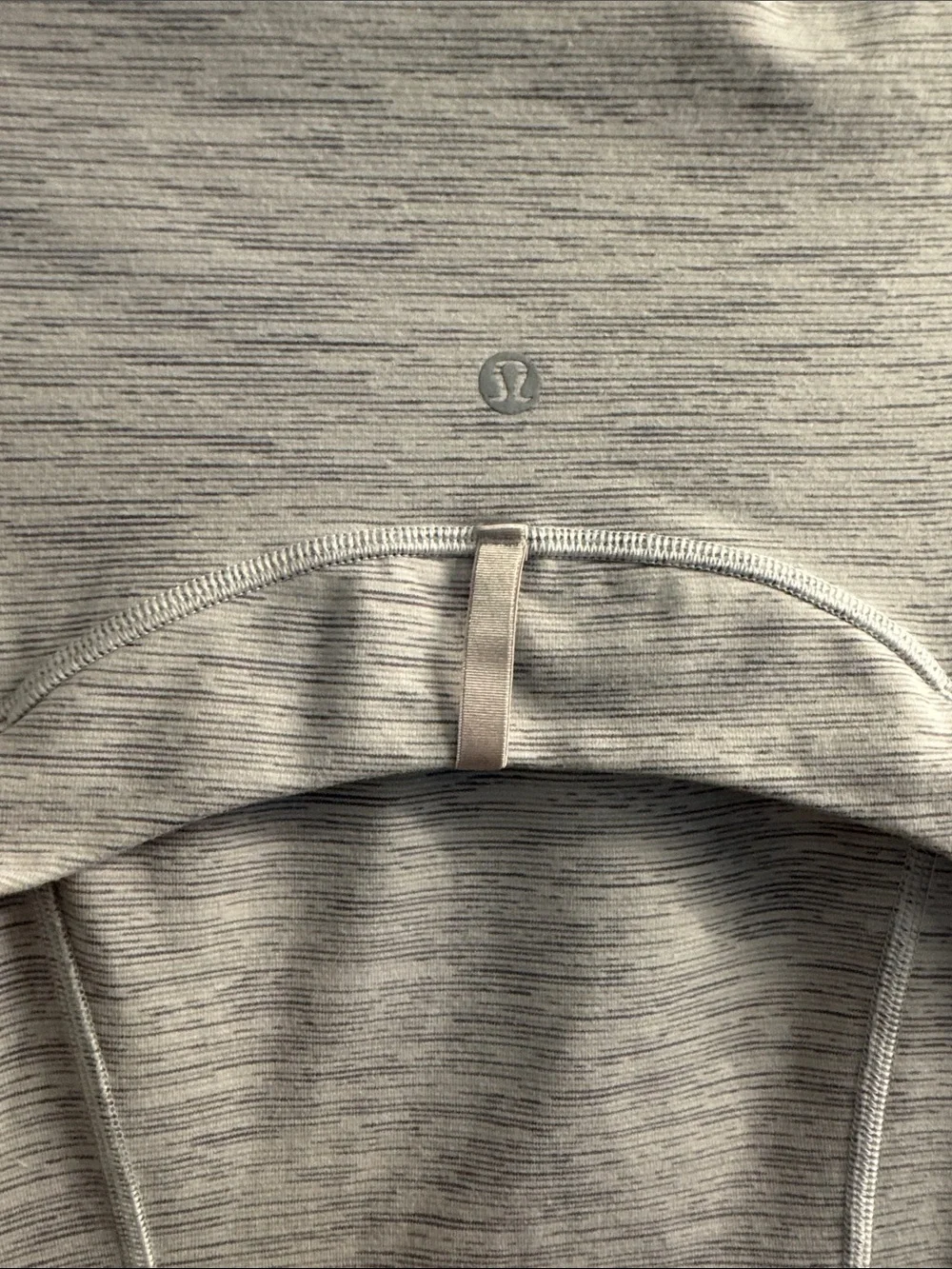 lululemon athletica Heathered Light Gray Zip-Up Bomber Jacket